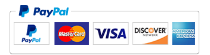 Pay with Paypal, Master Card, Visa, Discover, AMEX