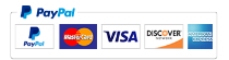 Pay with Paypal, Master Card, Visa, Discover, AMEX